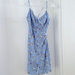 Blue floral dress